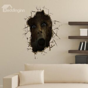 Stunning Creative 3D Horrible Face Wall Sticker