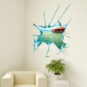 Amazing Creative 3D Pretty Seascape Wall Sticker