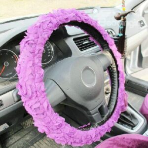 High Quality Fancy Roses Style Steering Wheel Cover