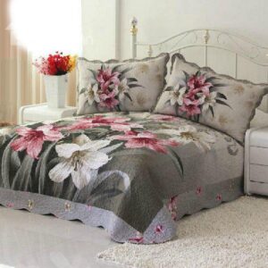 High Quality Country Style Reactive Lily Print Bed in a Bag