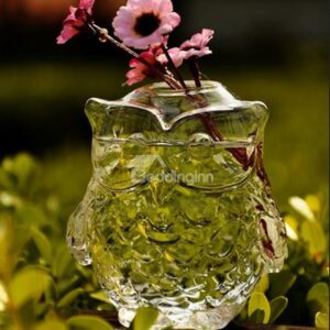 New Arrival Stunning Stylish Owl Glass Vase Ornament