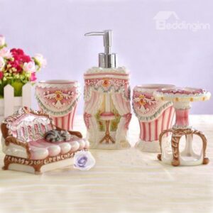 High Quality European Style Luxurant Sketching Bathroom Accessories