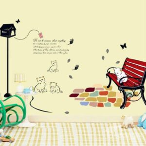 New Arrival Beautiful Cat Design Wall Stickers