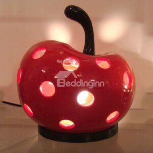 Amazing Creative Hollowed Apple Design Ceramic Table Lamp
