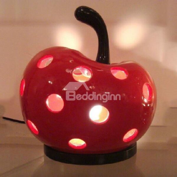 Amazing Creative Hollowed Apple Design Ceramic Table Lamp