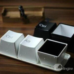 Amazing Creative Fashionable Keyboard Design Three-Piece Cups Set