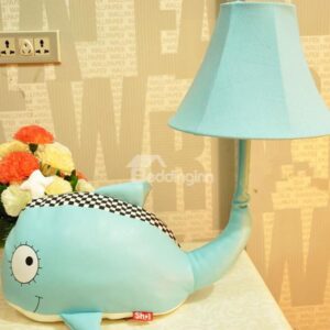Creative Cute Cartoon Whale Fabric Table Lamp