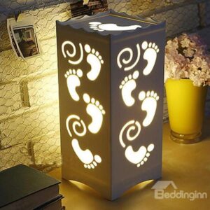 New Arrival Cute Carved Little Footprints Design Lamp