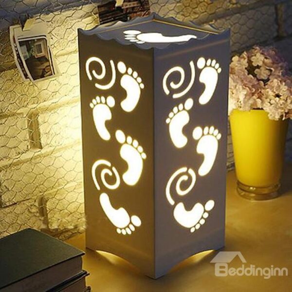 New Arrival Cute Carved Little Footprints Design Lamp