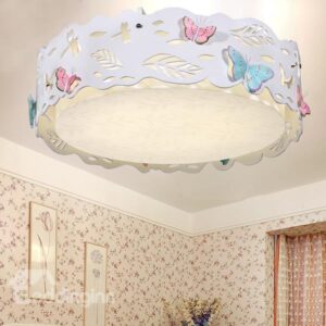 Moden Simple Style Beautiful Butterflies Design Flush Mount