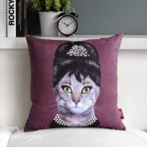 High Quality Creative Lovely Cat Cartoon Pillowcase