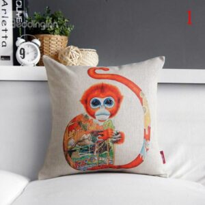 New Arrival Fantastic Colorful Animal Print Pillowcase