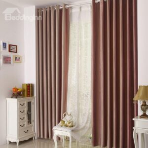 Amazing High-end Red Stripes Grommet Top Two-panel Custom Curtains