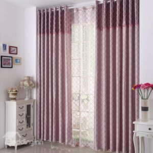 High Quality Luxurious Pretty Patterns Grommet Top Two-piece Custom Curtains