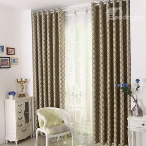 New Arrival Beautiful Patterns Grommet Top Two-piece Custom Curtains