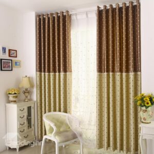 Amazing Heart-shaped Patterns Grommet Top Two-piece Custom Curtains