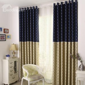 New Arrival Pretty Heart-shaped Patterns Grommet Top Two-piece Custom Curtains
