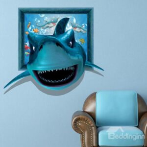 New Arrival Gorgeous 3D Shark Wall Sticker