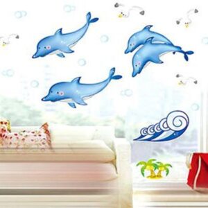 Hot Selling Elegant Super Lovely Dolphins Wall Stickers
