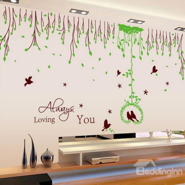 New Arrival Hot Selling Beautiful Birds Wall Stickers