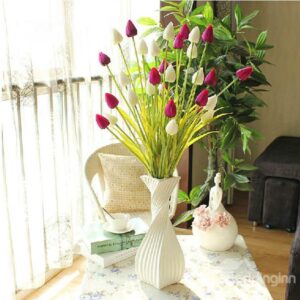 Hot Selling a Single Spray of Modern Style Beautiful Tulips Decorative Aritificial Flowers
