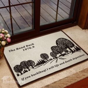 European Style Solid Trees Pattern Non-slip Doormat