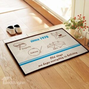 Simple Funny Children's Toys Pattern Non-slip Doormat