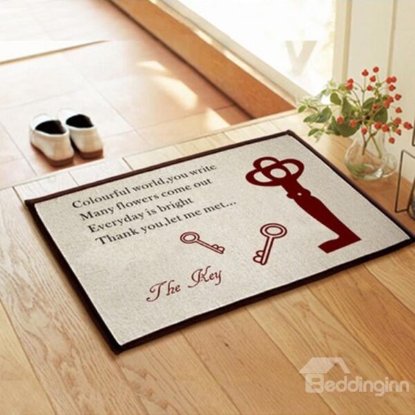 New Arrival Amazing Keys Pattern Non-slip Doormat