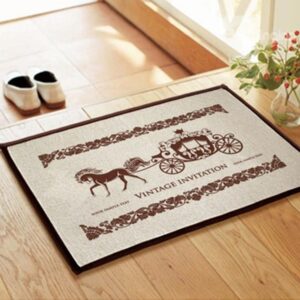 Elegant European Style Carriage Non-slip Doormat