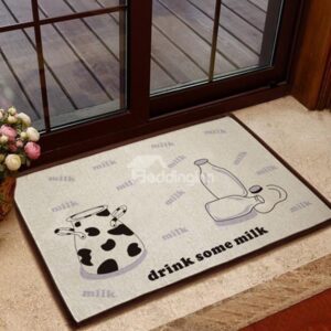 Simple Style Milk Bottle Pattern Non-slip Doormat