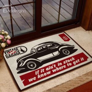 European Style Glamorous Car Pattern Non-slip Doormat