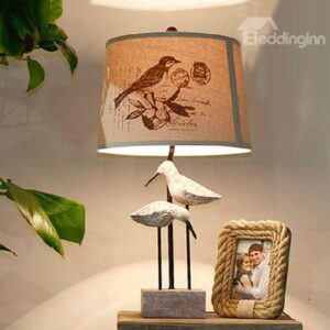 Elegant Country Style Creative Birds Design Table Lamp