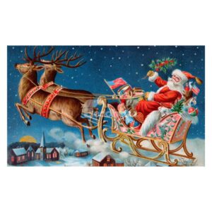 Fancy Santa Claus Pattern Non-slip Doormat