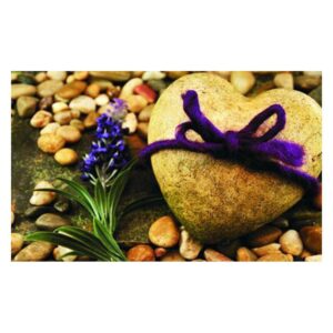 Charming Heart-shaped Cobblestones Pattern Non-slip Doormat