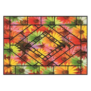 Gorgeous Beautiful Flowers Pattern Non-slip Doormat