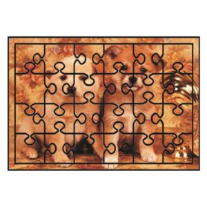 Super Cute Dogs Pattern Non-slip Flocking Doormat