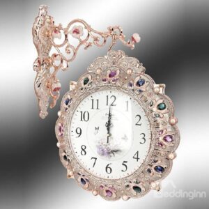 European Style Amazing Creative Gemstone Design Resinn Wall Clock