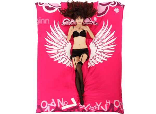 Amazing Angel's Wing Print 4-Piece Cotton Duvet Cover Sets