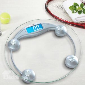 New Arrival High Quality High Accuracy Round Shape LCD Silver Weight Scale