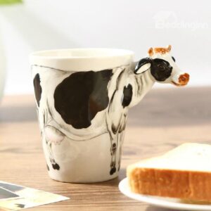 Alluring Creative Cow Design Ceramic Hand Painting Cup