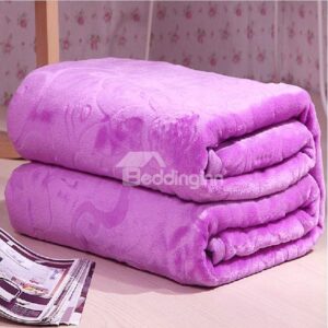 New Arrival Quality Jacquard Elegant Flower Flannel Blanket