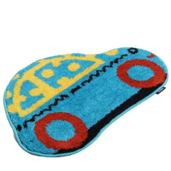 Amazing Lovely Cartoon Car Pattern Water Absorption Non-slip Mat