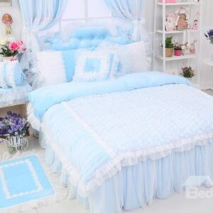 High Quality Charming Crystal Velvet 4 Piece Cinderella Duvet Cover Sets