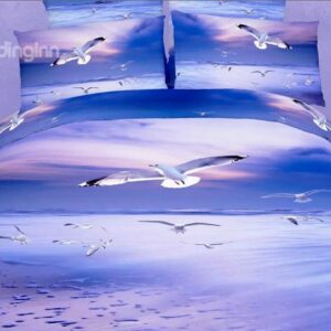 New Arrival Flying Gull 4-Piece Cotton Duvet Cover Sets