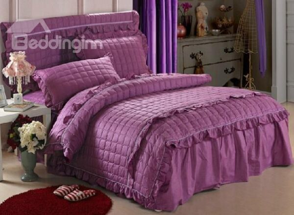 New Arrival Pure Colour 4-Piece Cotton Duvet Cover Sets