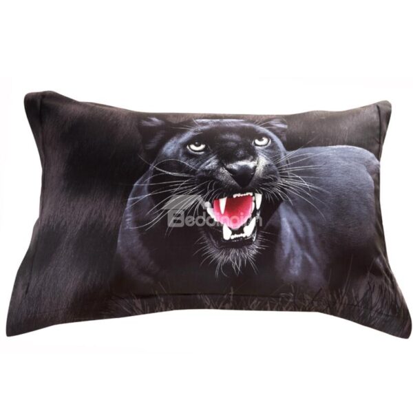 New Popular Panther Print 3D Couple Pillowcases