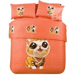 New Arrival Wonderful Cartoon Printing Cotton 4-piece bedding sets