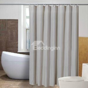 Contracted Design Fancy Beige Waterproof Shower Curtain
