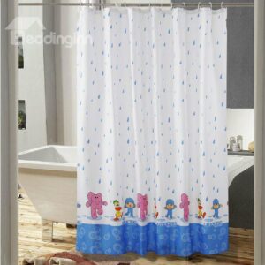 New Arrical Cartoon Print Polyester Shower Curtain