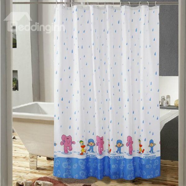 New Arrical Cartoon Print Polyester Shower Curtain